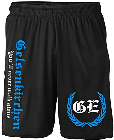 Gelsenkirchen Kranz Shorts | Fussball Sport Ultras Kurze Hose Sporthose
