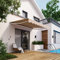 RELAX4LIFE Toldo Lateral Retráctil con Manivela y Inclinación 40°-100°, Toldo Retráctil Exterior de Poliéster Anti-UV con Marco de Aluminio para Puerta, Ventana, Terraza, Balcón (Beige, 295x250cm)