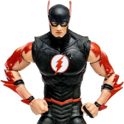 McFarlane Toys, DC Dark Nights Death Metal - Action figure di Barry Allen West con 22 parti mobili, personaggio DC da collezione con carta da collezione unica, età 12+