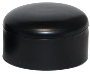 Lot de 8 capuchons de clôture pour tubes ronds de 48 mm en PVC robuste (noir)