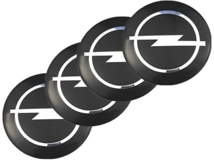 Paquete de 4 Tapacubos para Opel Insignia Sedan (A) 2015-2017, Tapas Centrales Pegatina para Tapa de Llanta Cubierta Central de Rueda de Coche Pegatina de Insignia,60mm