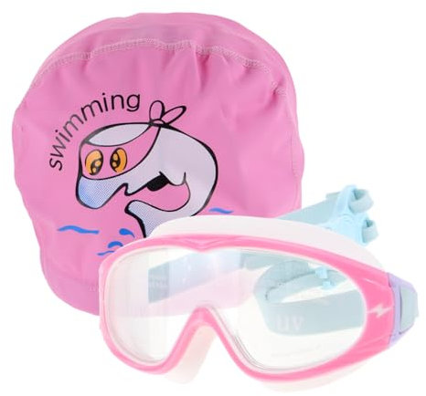 CORHAD Schwimmset Jungen Und Mädchen 2-in-1 Große Rahmenkappe - Für Jungen Und Mädchen