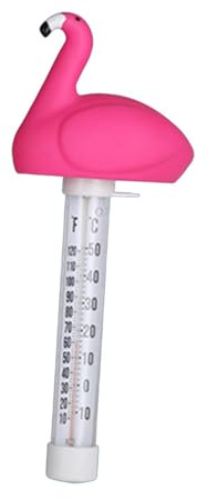 Sharplace Schwimmendes Poolthermometer, Wasserthermometer, Wassertemperaturanzeige, einfaches Ablesen für Schwimmbäder, Fischteich, Babybad, Flamingo