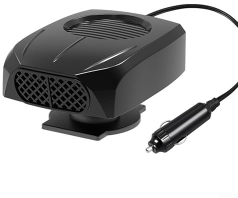 Calentador de coche y descongelador de parabrisas con flujo de aire ajustable, esencial para seguridad y comodidad del vehículo de 12 V