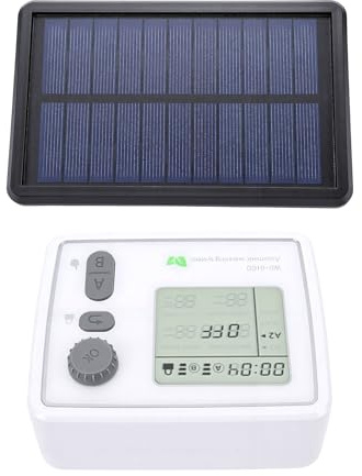banapoy Kit D'irrigation Solaire Goutte à Goutte, Système D'arrosage Automatique Intelligent avec 2 Pompes 20Pots, Dispositif D'arrosage Balcon Intérieur Jardin Bureau Vacances