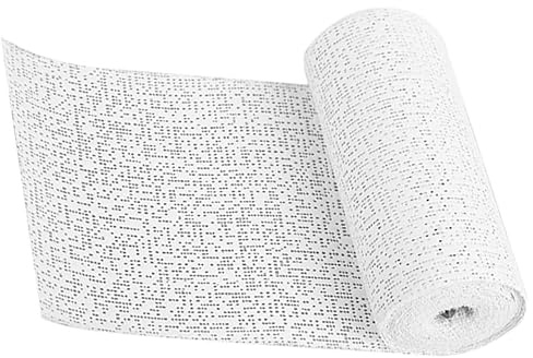 Uonlytech Material para moldear montañas de escayola, tela de yeso blanco de 1 rollo, fácil de usar y resistente, adecuado para manualidades y proyectos DIY