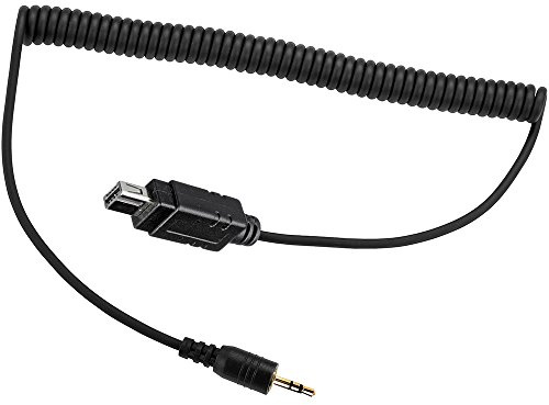 PHOLSY N10 Fotocamera Cavo a Spirale di Connessione per Comando di Scatto/Telecomando per Fotocamera Nikon, da 2,5 mm a DC2, 2,5-DC2