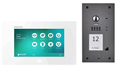 BALTER EVIDA Video-Türsprechanlage ✓ Touchscreen 7 Zoll Monitor ✓ 2-Draht Bus ✓ Türstation für 1 Familienhaus ✓ 170° Weitwinkel-Kamera