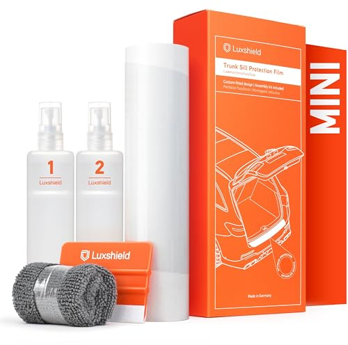 Luxshield Pellicola Protettiva per Bordo di Carico per MINI Cooper SE F56 I 2019-2023 - Protezione Paraurti, antigraffio, per vernice - Trasparente