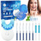Kit de blanchiment dentaire, Kit Blanchiment Dentaire, Blanchiment Dent, Kit de blanchiment des dents avec lumière LED, 6 gels de blanchiment des dents, 2 gels désensibilisants et un étui de rangement
