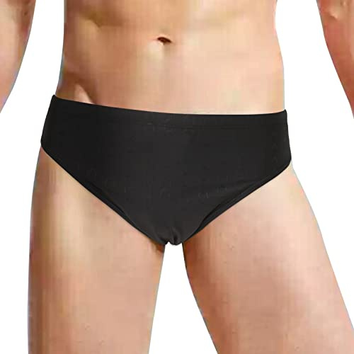 Costumi Da Bagno Da Uomo Sportivi Taglie Forti Underwear Coulisse Pantaloncini Da Bagno Sport Piscina Swimming Brief a Triangolo Nuoto Morbido Spiaggia Pantaloncini Vita Bassa Uomo Mare Regolabile