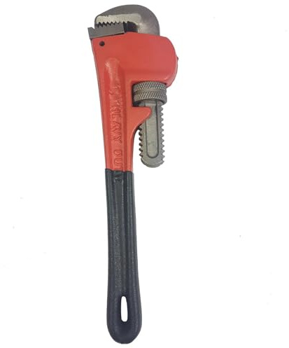 IMJ-Global Clé à tube Américaine Stillson | 8 / 200 mm | Poignée antidérapante | pour serrage retrait des tuyaux Raccords vis