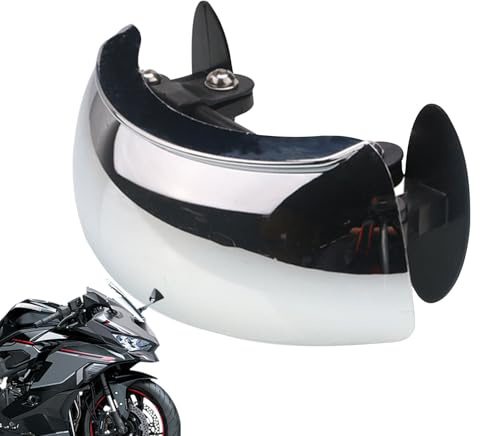 Espejo retrovisor de la motocicleta,180 grados gran angular seguridad espejo retrovisor | Protector de viento ajustable para deportes de carretera motos scooters uso general