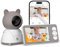Babyphone mit Kamera und App 2K/3MP - 5 Zoll WLAN Baby Monitor PTZ 360° IR Nachtsicht 2-Wege-Audio, Automatische Verfolgung, Weinen/Bewegungs/Geräusch-Erkennung Temperaturüberwachun