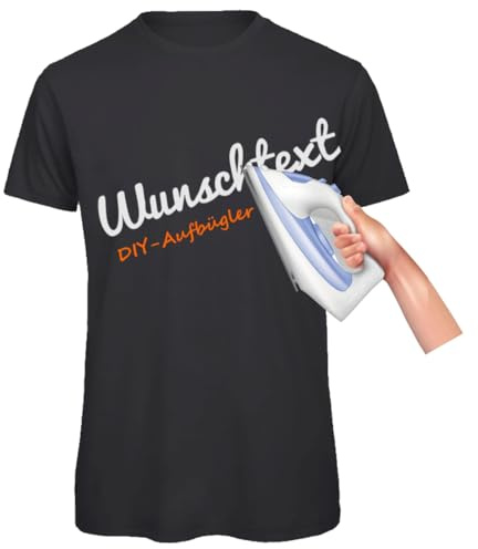 Bügelbild Schriftzug zum Aufbügeln - personalisierter Aufbügler eigener Name Text
