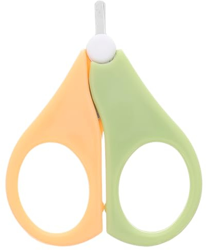 POPETPOP Babero de Acero Inoxidable para Niña Cortaúñas Pequeño con Punta Redonda Segura Recortador de Uñas para Recién Nacidos y Bebés Diseño Compacto y Portátil para Cuidado de Uñas