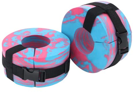 Manguitos de natación – Eva 5,91 x 5,91 x 2,95 pulgadas 145 g | Manguitos de agua para entrenamiento de fitness, pesas ajustables para ejercicios de piscina, tobillos, brazos, cinturones, para