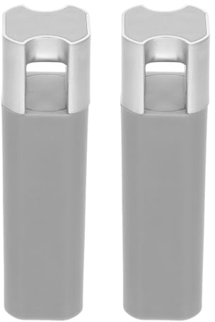 HYTROVE Blind Cord Pull Ends 2Pcs Plastic Weighted Knobs for Venetian Blinds Grey Silver 55G Each Window Curtain Pull Cord Accessories for Household