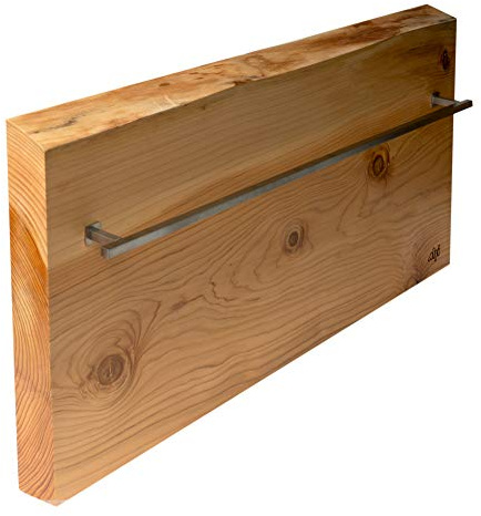 ALFI brand ABTW3216H 32x16 Live Edge Cedar Wood Towel Warmer