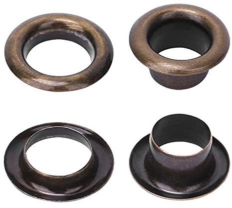 Doppelseitige Hohlniete aus Messing, 6 Mm, 100 Stück für Lederhandwerk, DIY, Sammelalbum, Geeignet für Schuhe, Gürtel, Hüte, Taschen, Etiketten, Kleidung, Rucksäcke, Zubehör