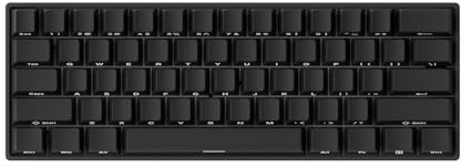 MONSGEEK FUN60 Pro Rapid Trigger Gaming Tastatur 8k SP Magnetschalter HE Tastatur Multi-Modi Wireless 60% Schwarz Shine-Through (Glare Magnetic Switch)
