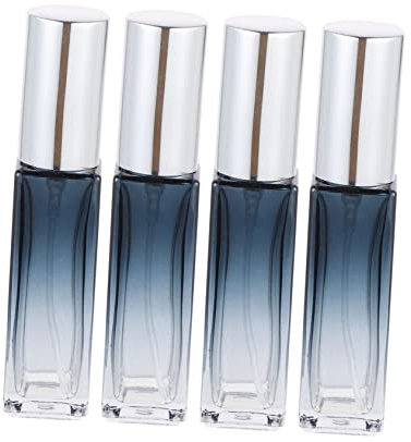 BELLIFFY 4piezas Botellas De Vidrio Vacías Para Perfume Unidades Dispensadores De Líquido Para Almacenar Perfumes Soportes De Almacenamiento Seguros y Cómodos