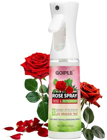 Rose Water for Hair Loc Moisturizing Refreshing Spray for Locs - Rose Water Hair Scalp Moisturizer - Hydrating Dreadlock Spray to Nourish the Scalp Prevents Dry