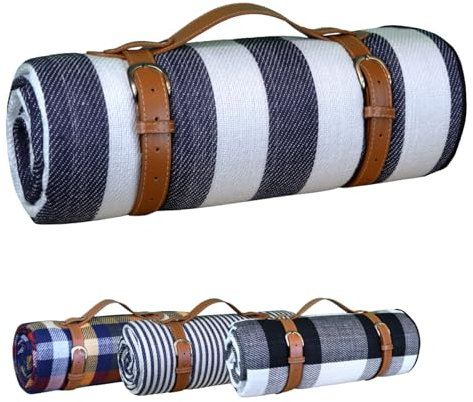 Linxor - Couverture de Pique-Nique, Tapis, Nappe imperméable - 200 x 200 cm - Plusieurs Coloris