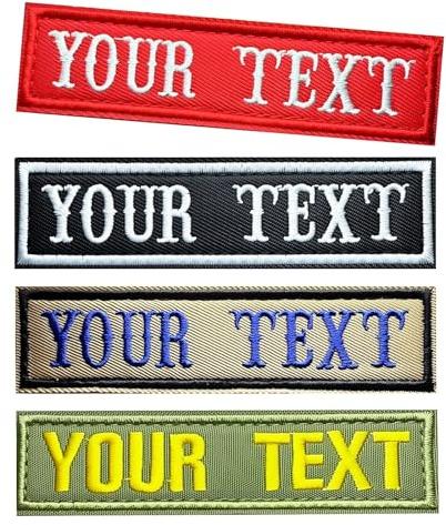 2 Stück Personalisierte Namensaufnäher, Individuell Gesticktes Namensschild, Taktischer Moral-Namensaufnäher, Zum Aufnähen/Aufbügeln Patches für Uniformjacken, Rucksäcke, Westen