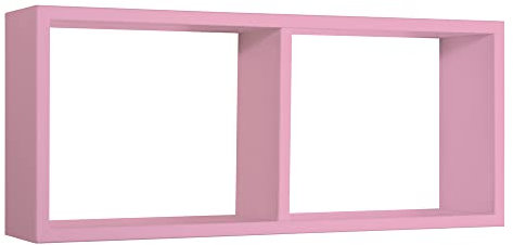 MODULARREDO | MORGANA Mensola da Muro, Libreria Sospesa, Libreria da Parete, Scaffale da Parete, Rosa Blush, 70x30 p15.5 cm - Made in Italy