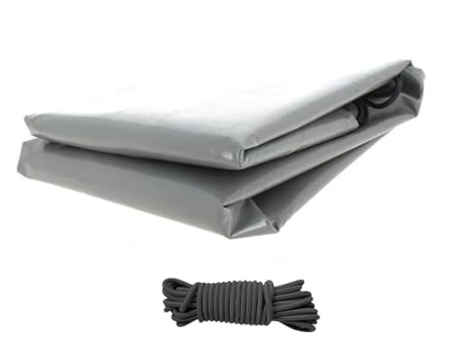 Bâche remorque Norauto – 200 x 130 x 7 cm – PVC 640g/m² étanche & renforcé – Gris – Fabrication française