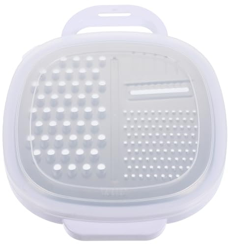 FUNOMOCYA Cortadora y Rallador de Acero Inoxidable Multifuncional para Verduras Herramienta Portátil de Cocina Fácil de Usar y Limpiar para Cortar y Rallar Alimentos Casa Color Aleatorio
