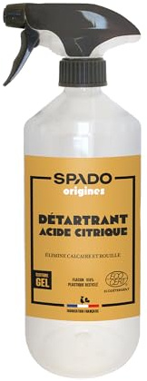 Spado Origines – Zitronensäure Gel – entfernt Kalk & Rost – 100% natürlich – lebensmittelecht – gebrauchsfertig – ECOCERT zertifiziert – Französisches Produkt – 750 ml