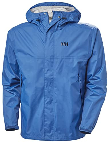 Helly Hansen Men's Loke Waterproof Windproof Breathable Rain Jacket, 606 Deep Fjord, Small