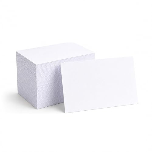 200 st tomma kort – visitmeddelandekort, gör-det-själv-hantverkspapper, flashkort för inlärning, studier, anteckningar, minne och presentetiketter – 85 mm x 55 mm (3,35 x 2,17 tum)