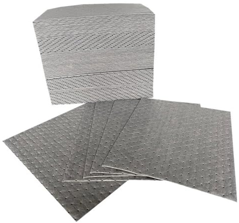 Almohadillas Absorbentes De Derrames, Almohadillas Pesadas Para Derrames, Almohadilla Absorbente De Polipropileno De 15,7 Pulgadas De Largo X 19,7 Pulgadas De Ancho Para Aceite(Size:4mm,Color:10 Pcs)