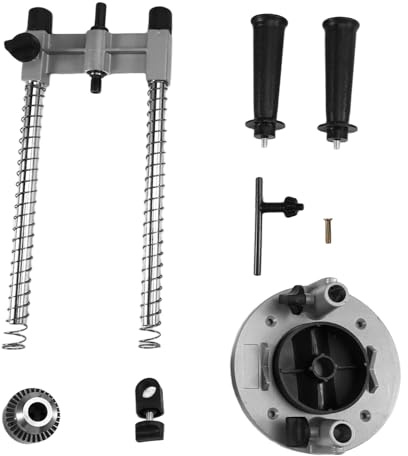 Fegtrtyoa Accesorio de Guía de Taladro Portátil, Adaptador de Taladro de Columna para Taladros Manuales, Soporte de Abrazadera de Banco Universal, Soporte para Herramientas de Reparación.