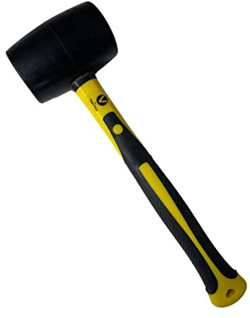 Marteau en caoutchouc - 1200 g - Manche en fibre de verre