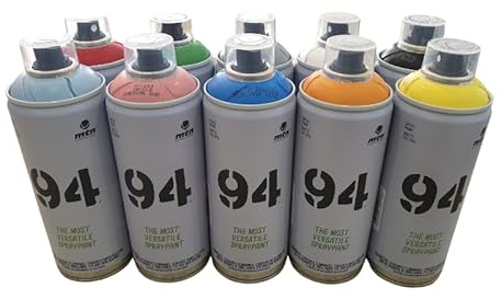 Pack de spray Montana Colors MTN 94 - couleurs assorties 10 unités