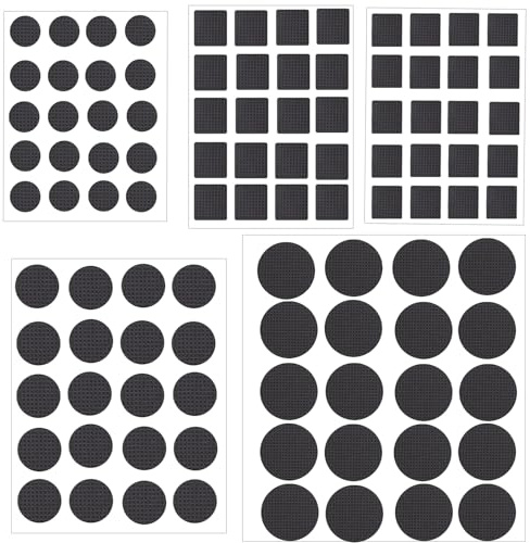 100 Pcs Non Slip Pads, Self Adhesive Rubber Pads for Furniture Feet, Chair Leg Floor Protectors, Furniture Pads Floor Protectors, Anti-Scratches and Reduce Noise, Protect Your Hard Wood Floor
