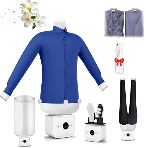 LZTET Automatic Hot Air Dryer and Iron,Automatic Blouse Ironer,Touch Type Iron,Removes Wrinkles Quickly,for All Fabric Types,Ideal Shirts,Pants,Shoes,Skirts(Size:C)